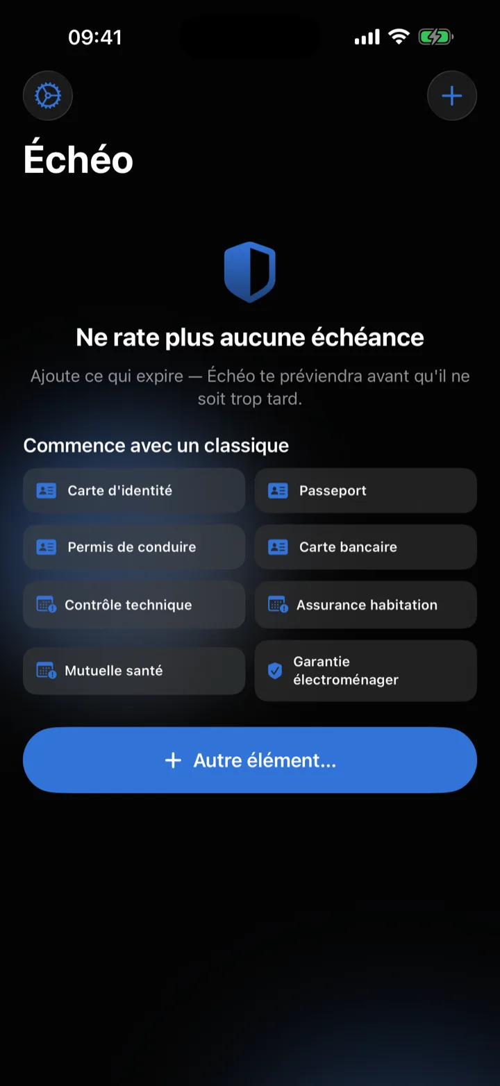Démarrage guidé